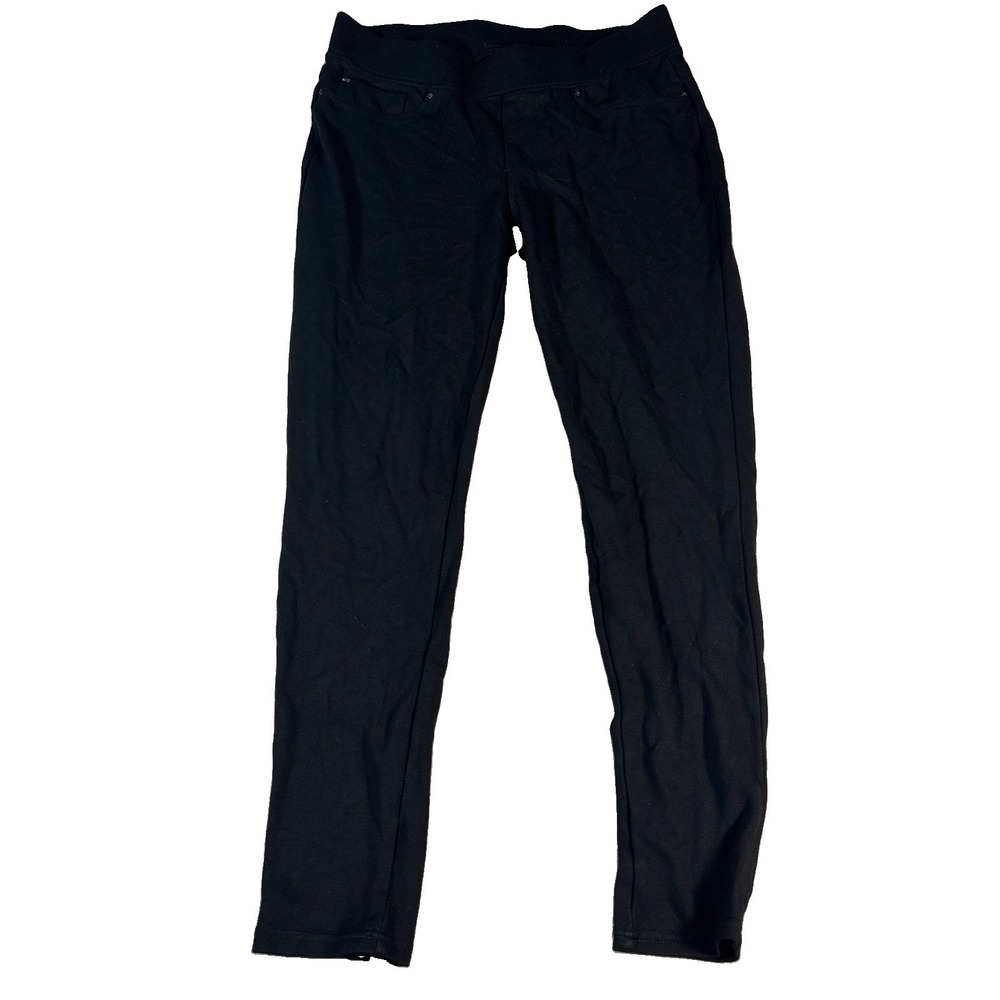 Seven7 Womens 4-Way Stretch Skinny Leg Pull On Ponte Pant Legging Black Size M